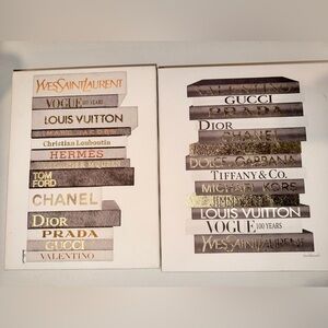 Designer Book Stack Wall Art
